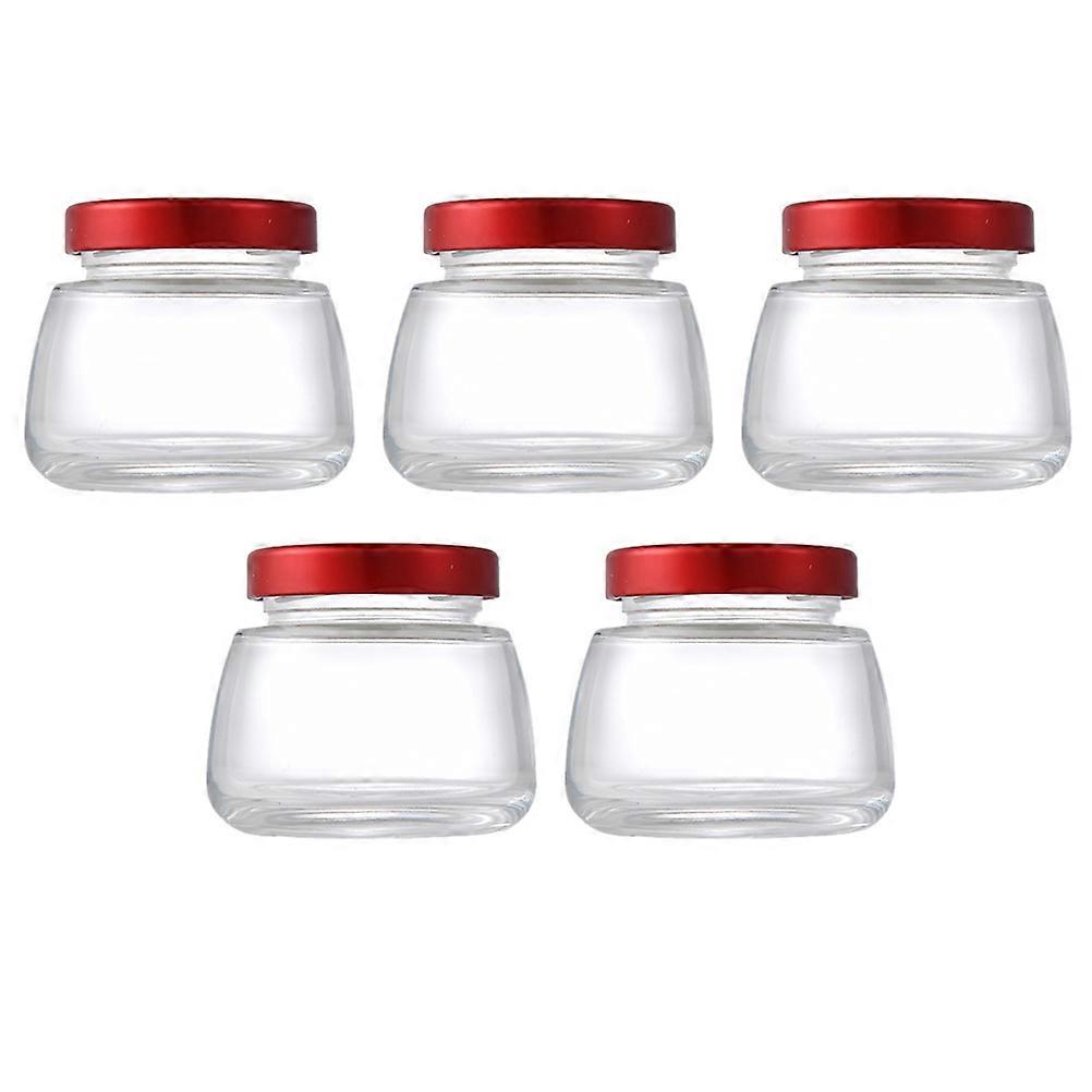 Glass Sealed Bottle for Storage Use 5Pcs Transparent Mini Small Vials
