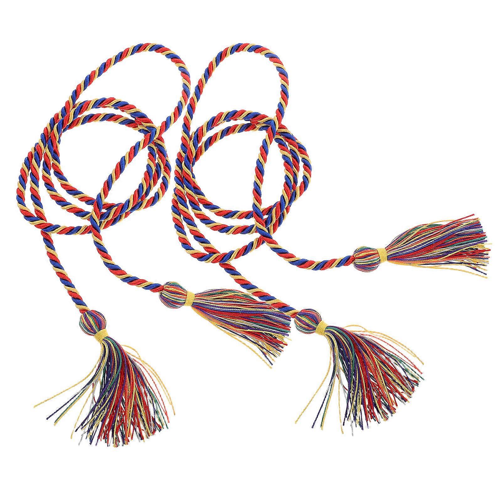 Graduation Honor Braided Cords for Graduation 2Pcs Durable Polyester Tassel Cords