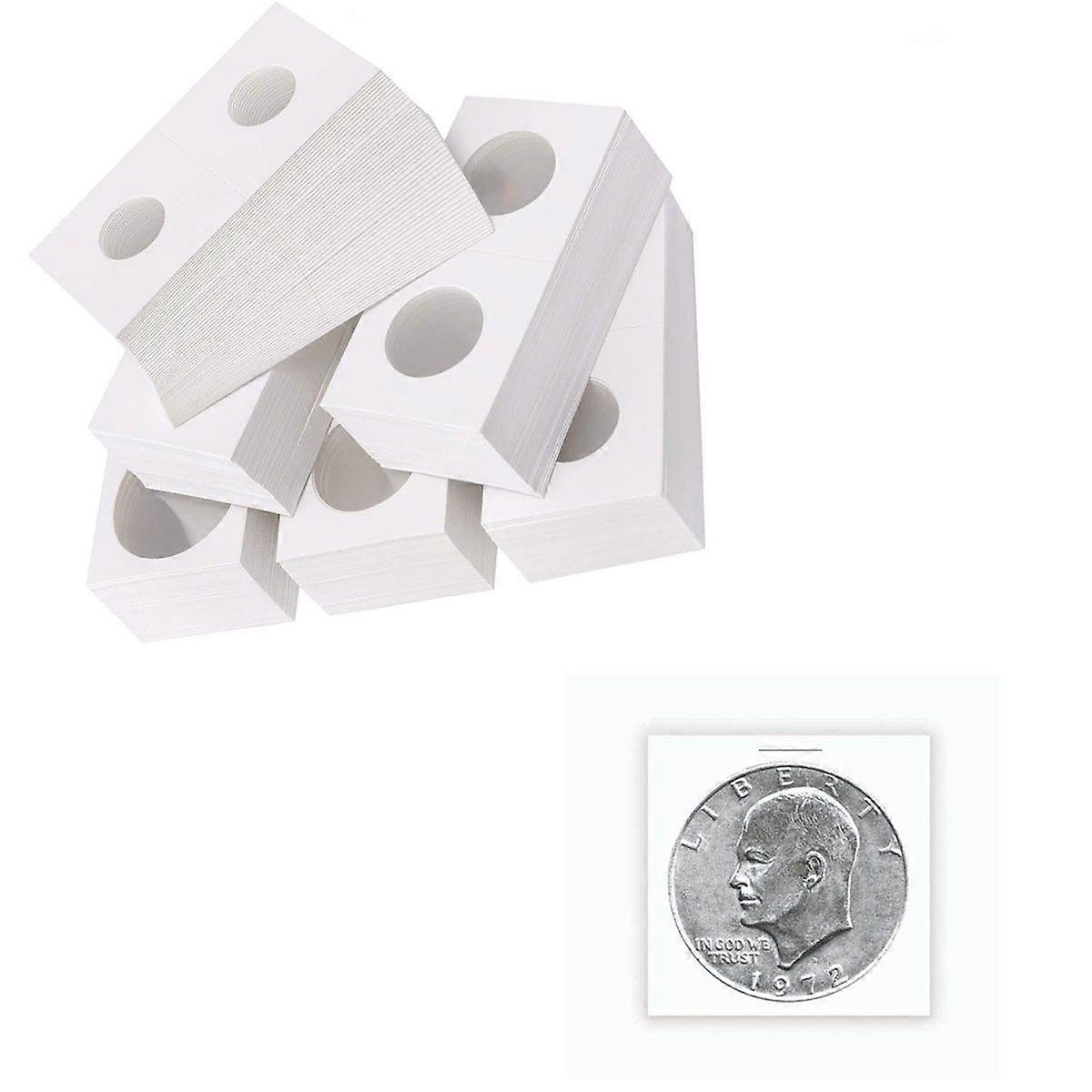 Οι κάτοχοι νομισμάτων 300pcs καλύπτουν την προστατευτική περίπτωση αποθήκευσης προστατευτικών χρημάτων penny αποθήκευση χαρτομάτηλας νομισμάτων εγγράφου εγγράφου (17.5mm + 20.5mm + 23mm + 25mm + 26.5mm + 