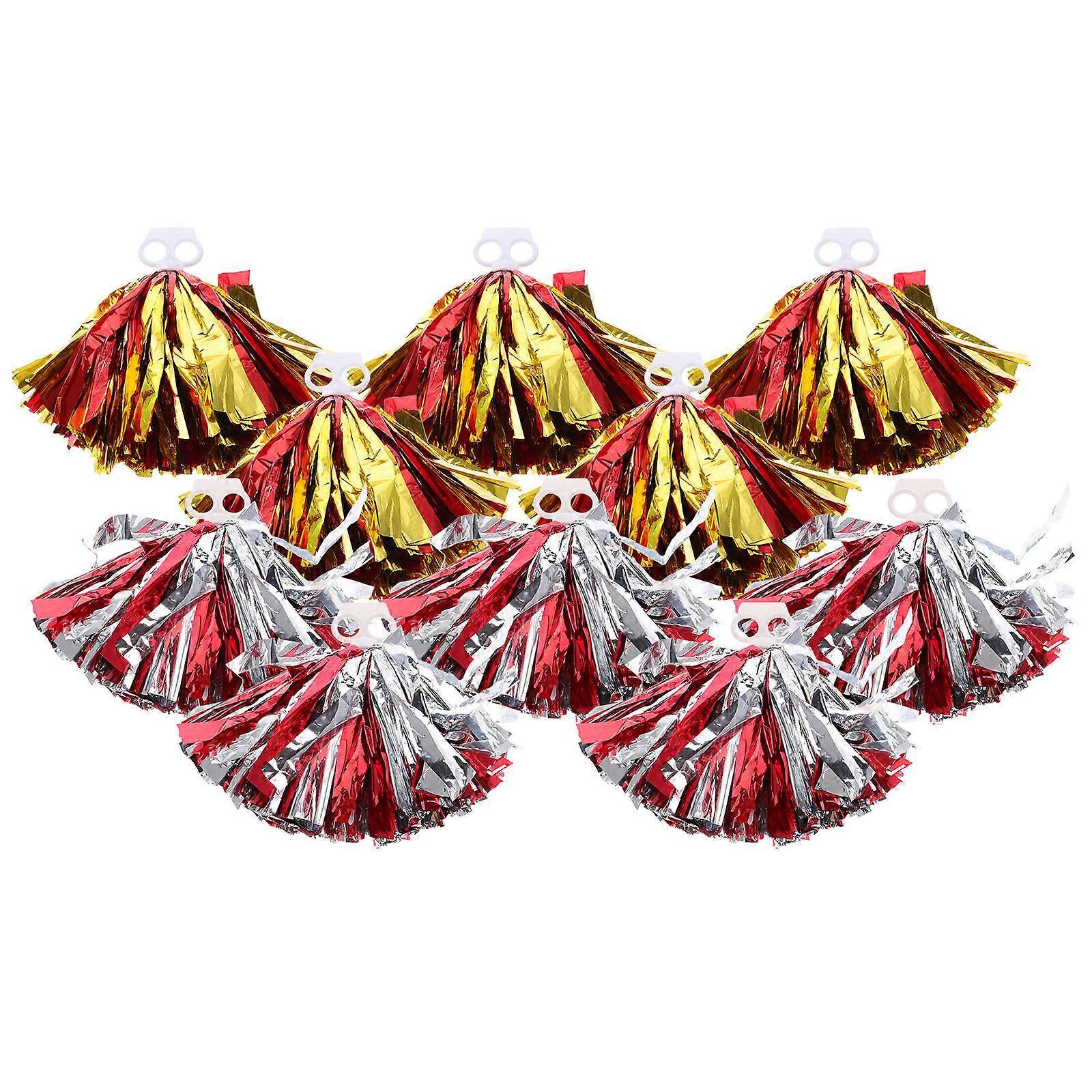 10Pcs Cheerleading Pom Poms for Dance and Sport Use in