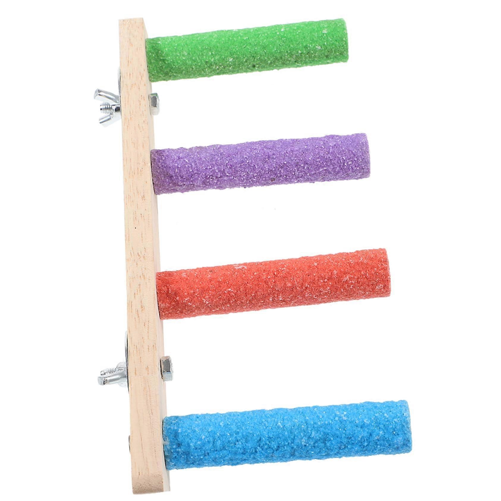 Parrot Training Ladder Parakeet Climbing Step Ladder Bird Perch Adventure Toy For Birds