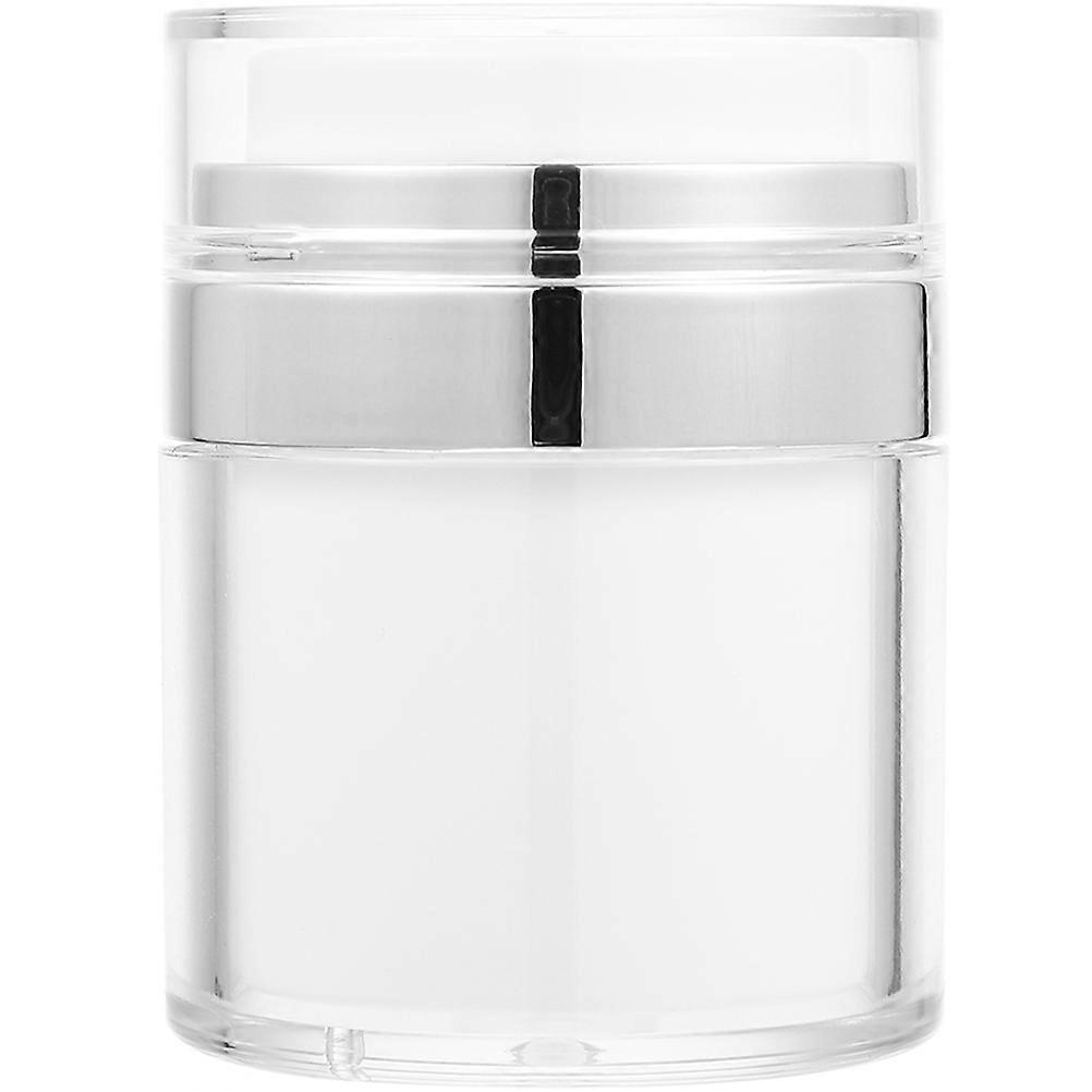 Facial Cream Bottle Lotion Dispenser for Storage 2Pcs Transparent Press-Type