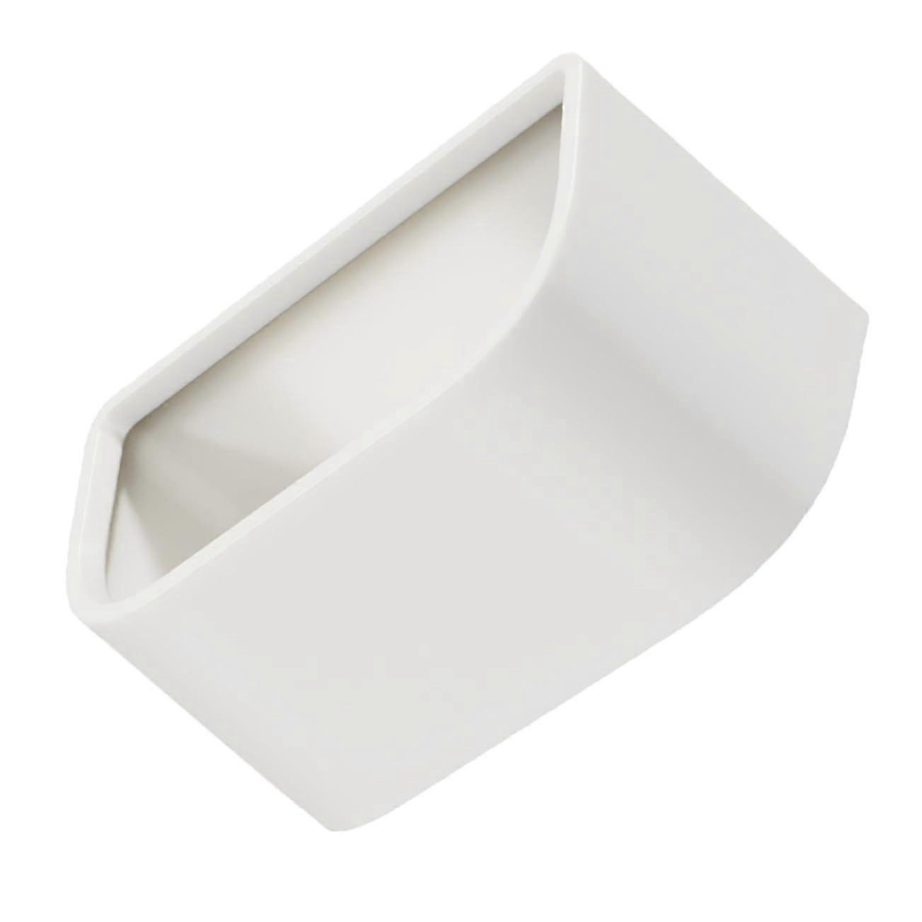Wall Mounted Kitchen Trash Can No Lid, Compact Under Cabinet Garbage Bin, PP Material Waste Container for Bathroom and Bedroom