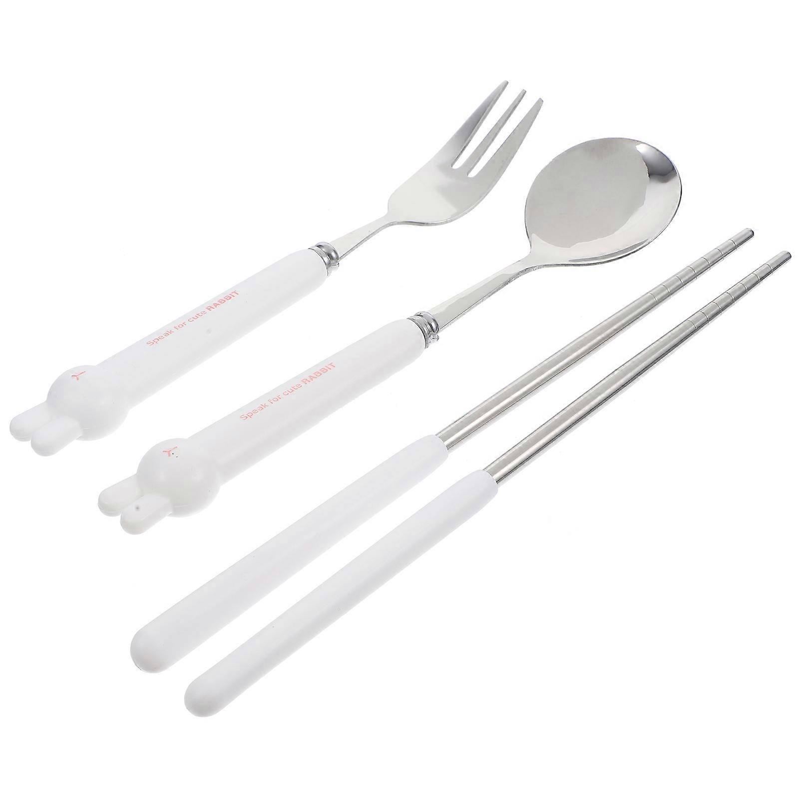 Portable Utensils Set Travel Utensils for Baby Use 1Set with Spoon Fork Chopsticks
