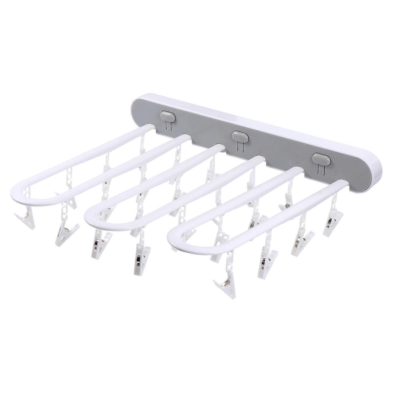 Household Clothes Hanger Multifunction Drying Rack for Socks 3Pcs