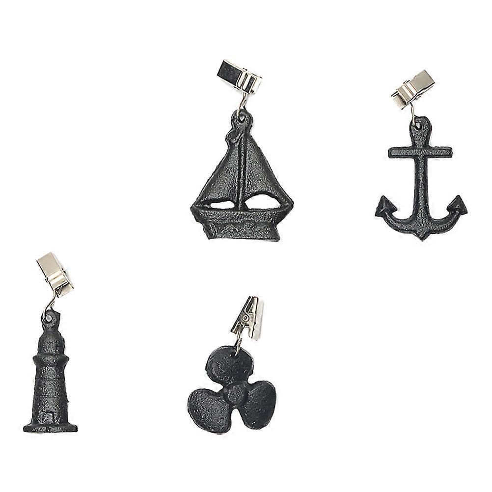 Outdoor Picnic Table Cloth Holders for Windproof Use 1Set Iron Clamps