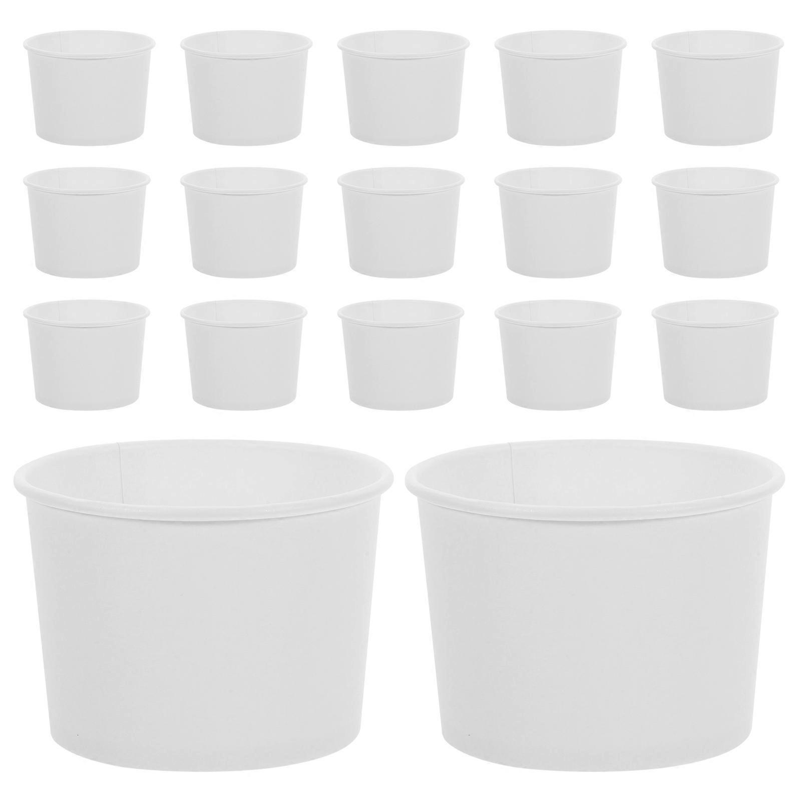 Ice Cream Paper Containers 100Pcs for Outdoor Events