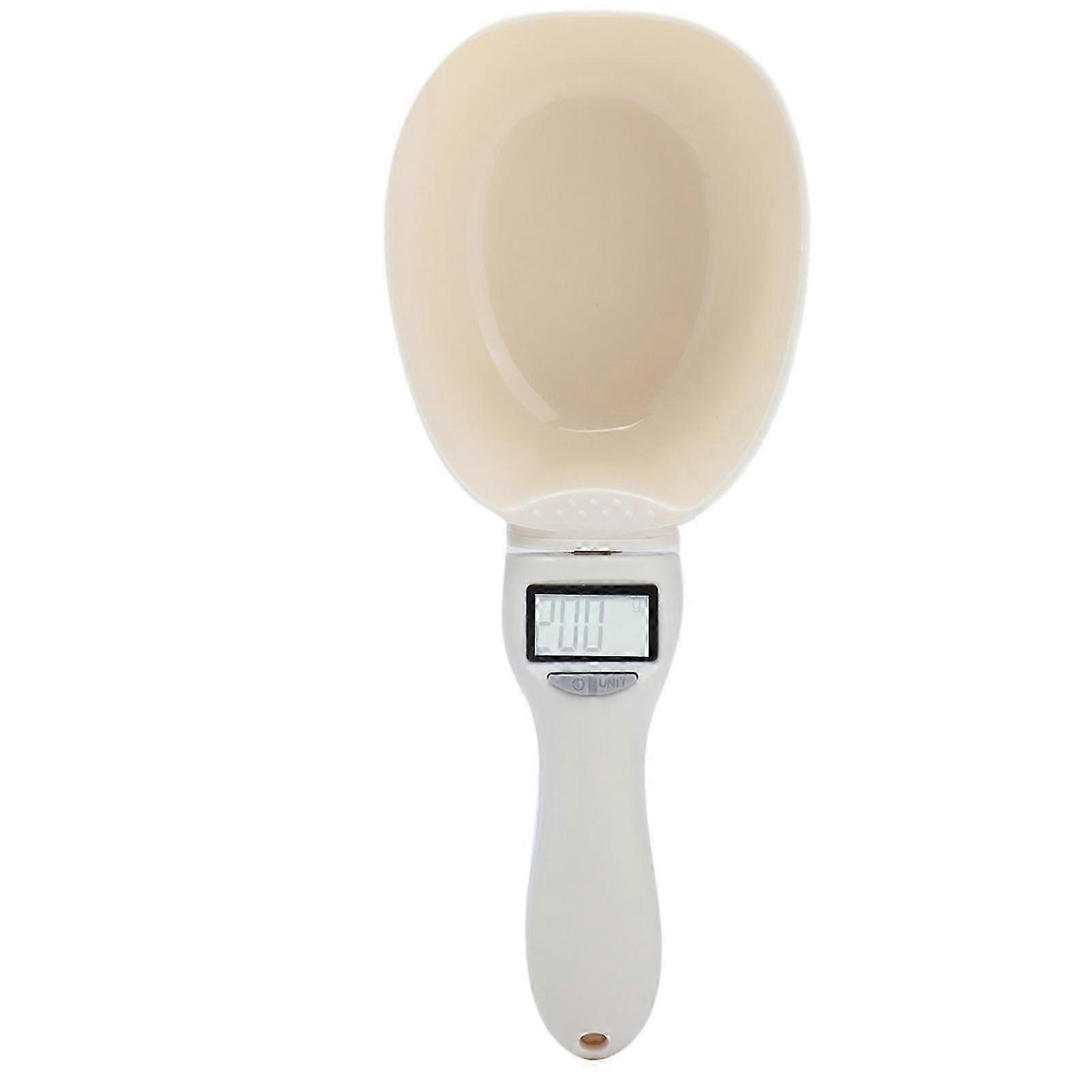Digital Measuring Spoon Scale Accurate 1g to 800g for Baking and Pet Food Lightweight Electronic Kitchen Tool with Built-in Battery Durable Plasti