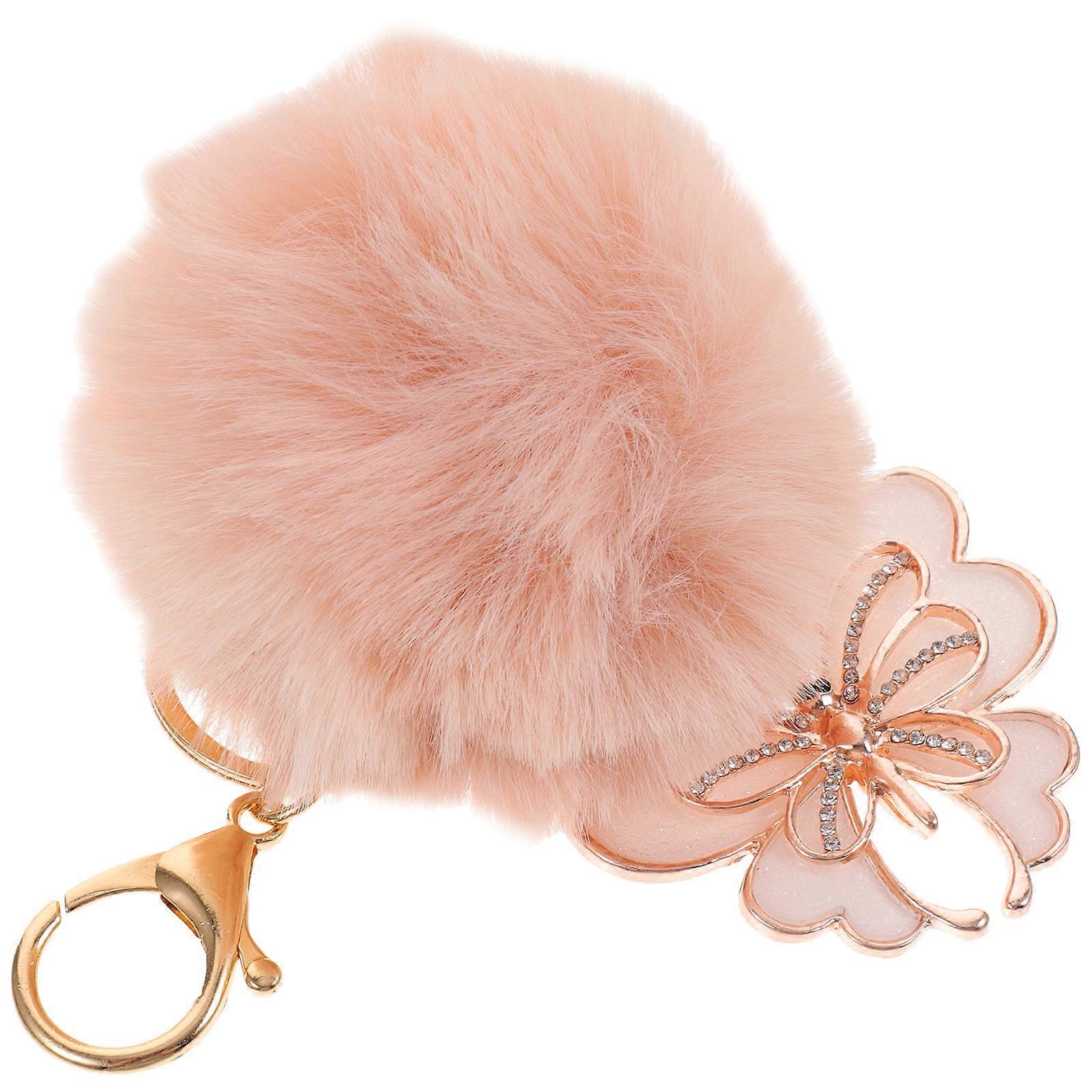 Fuzzy Keychain Women Keychain for Party Use 2Pcs