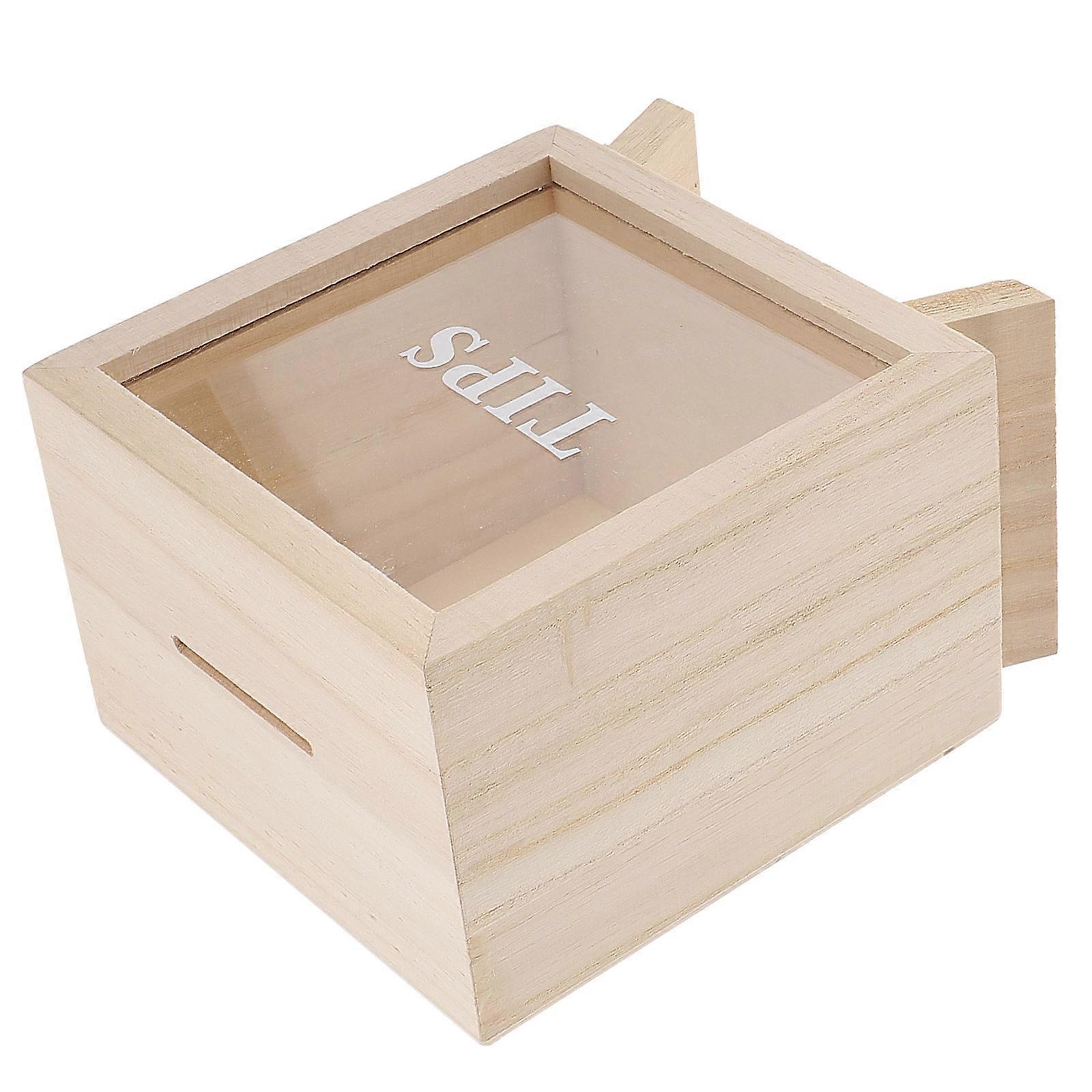 Wooden Piggy Bank for Storage 4Pcs Creative Durable Coin Saving Bank