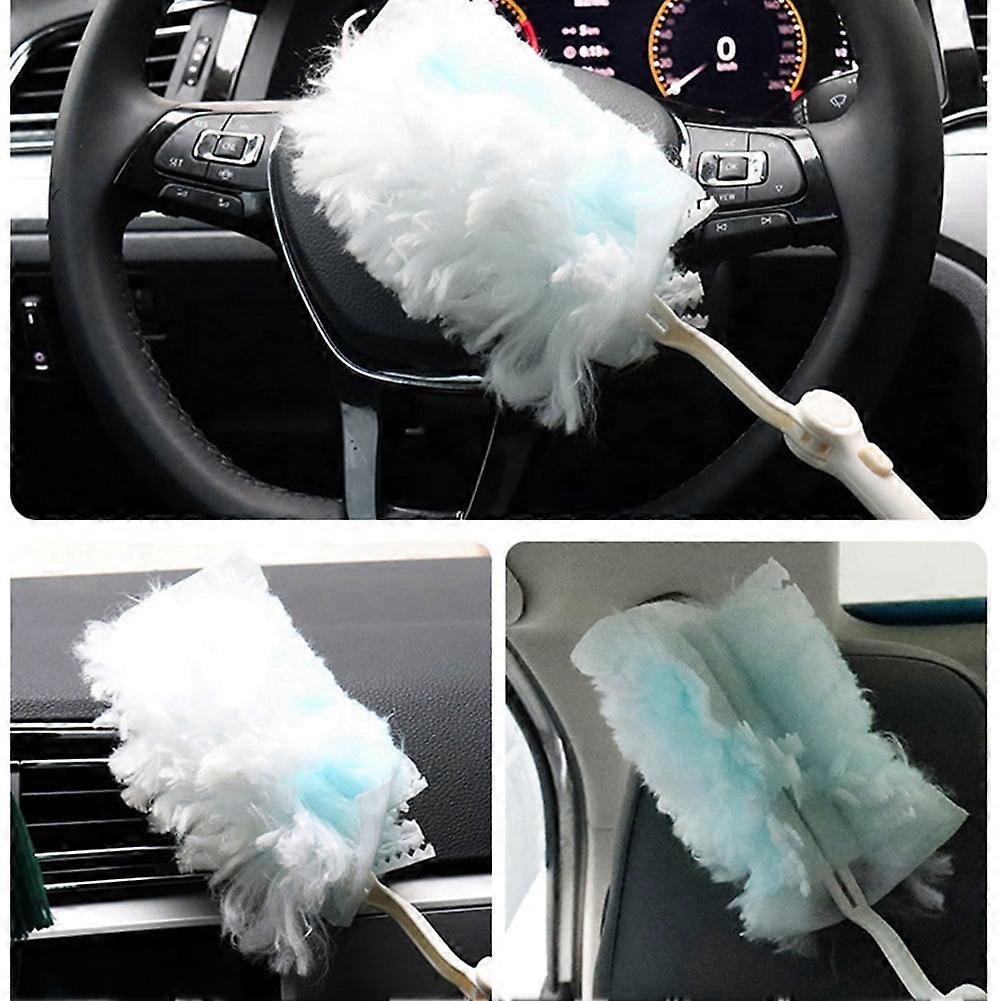 A Replace Heads Disposable Duster Refills Bulk Replacement for Cleaning Home Office Blinds Car Duster Clean