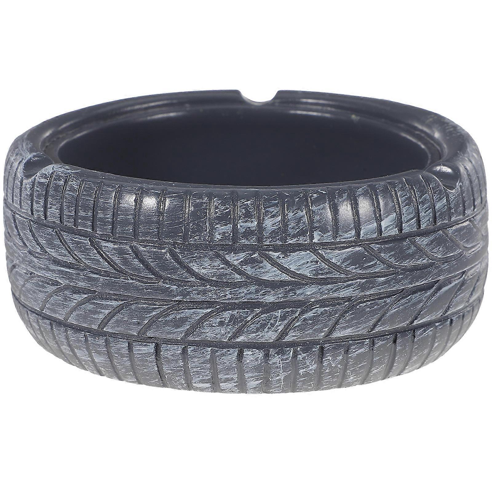 Creative Ash Holder Vintage Tire Shaped Ashtray for Desktop Use 3Pcs