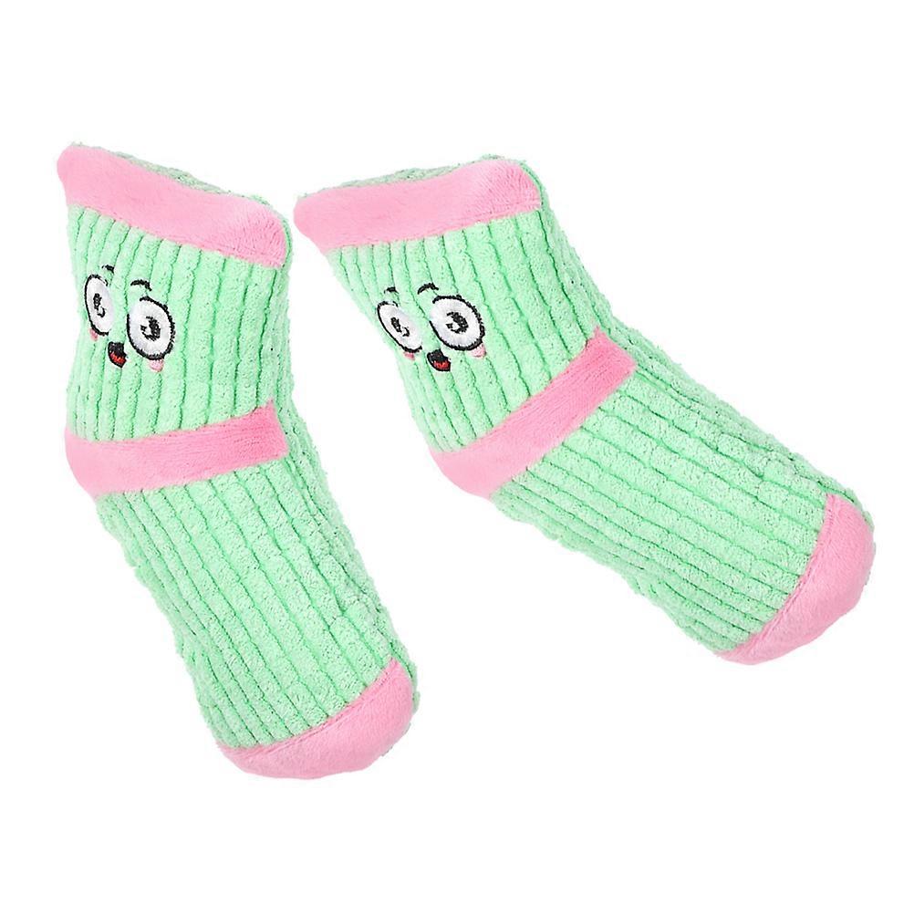 Dog Toy Plush Sock Shaped Squeaky Chew Toy for Puppies 6Pcs