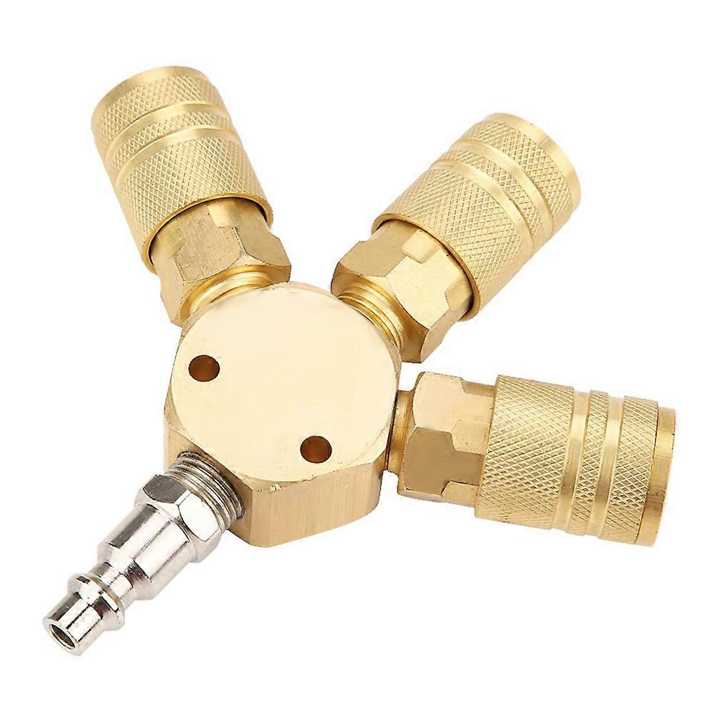 3 Way Quick Connectors American Tee Joint for Home Use 2Pcs Durable Tube Connectors