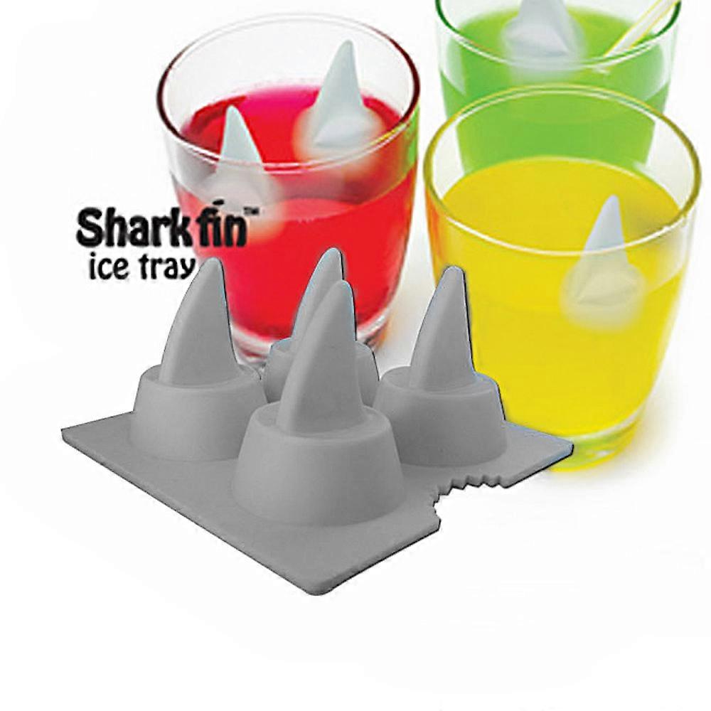 Pudding Mold Maker Shark Fin Shaped Ice Tray for 3Pcs Use