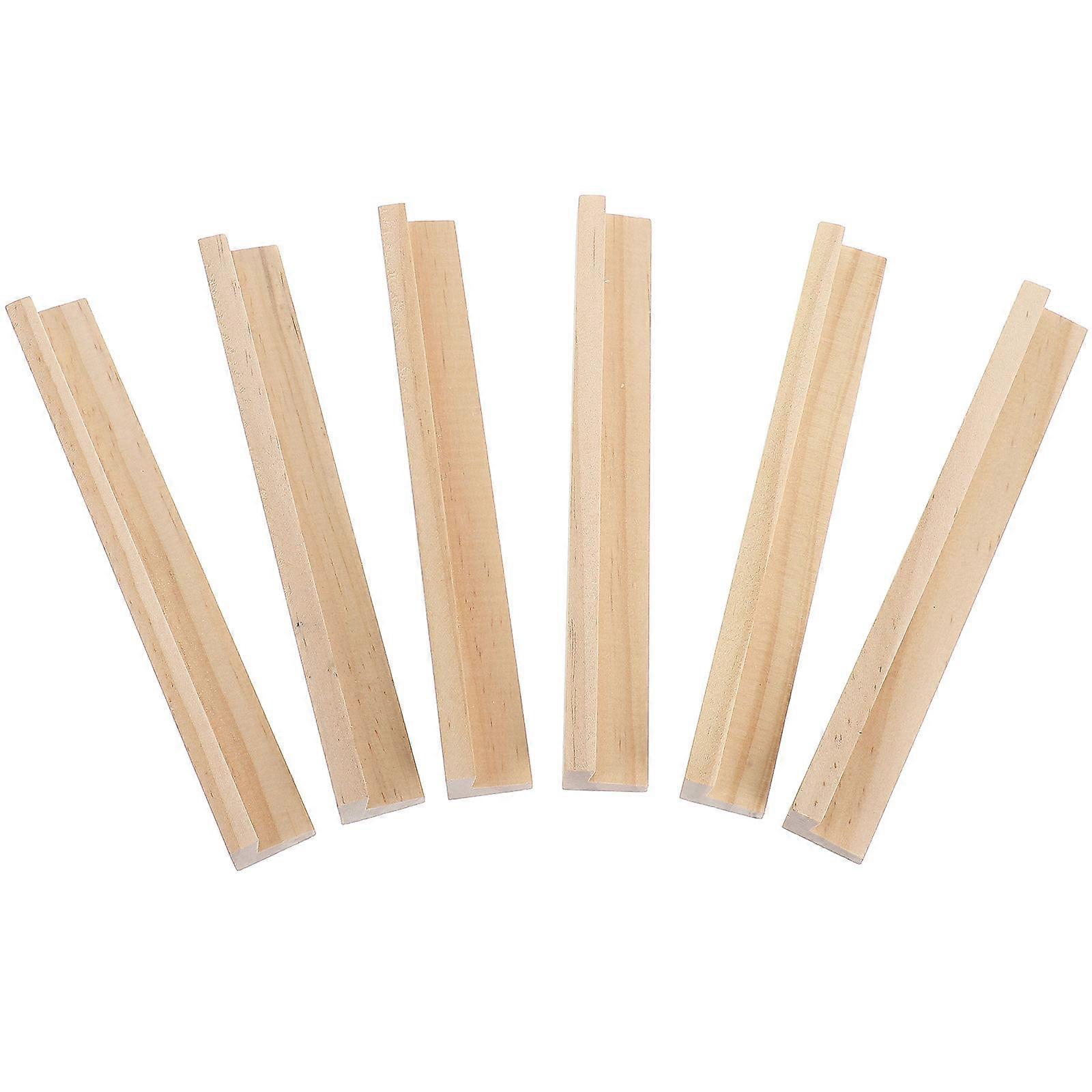 Wooden Domino Tile Stand for Multi-Function Use 30Pcs Set