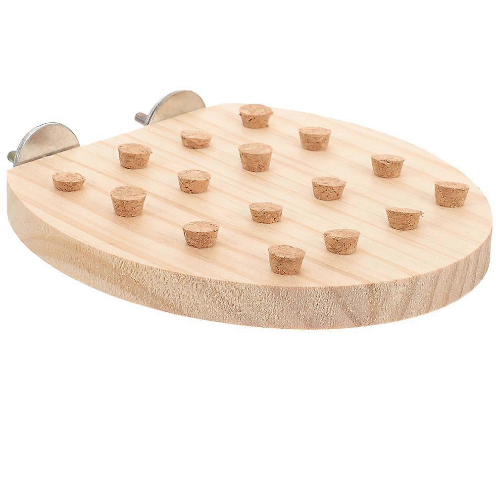 Parrot Playground Perch With Claw Grinding Function Made Of Wood Designed For Indoor Pet Entertainment 5Pcs