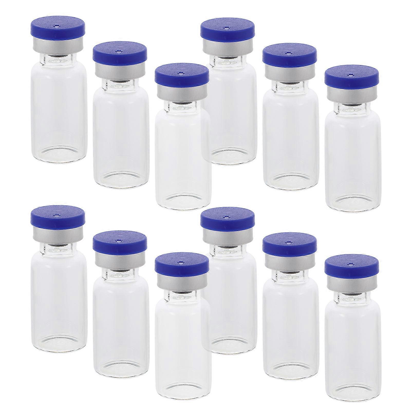 Glass Vial Small Glass Bottles for Storage 60Pcs with Caps