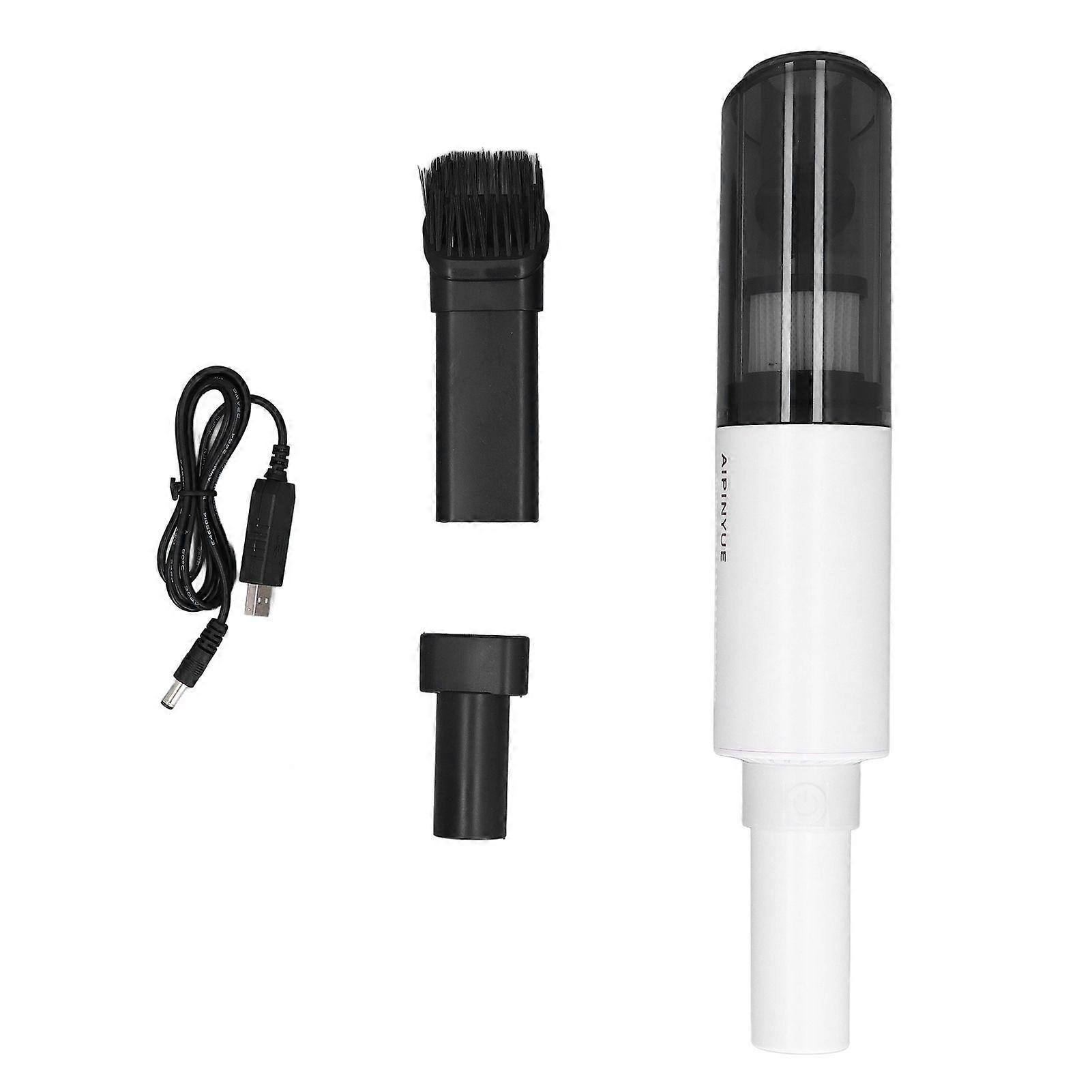 Mini Vacuum Cleaner Cordless Handheld Portable Rechargeable High Power for Home Car Keyboard White
