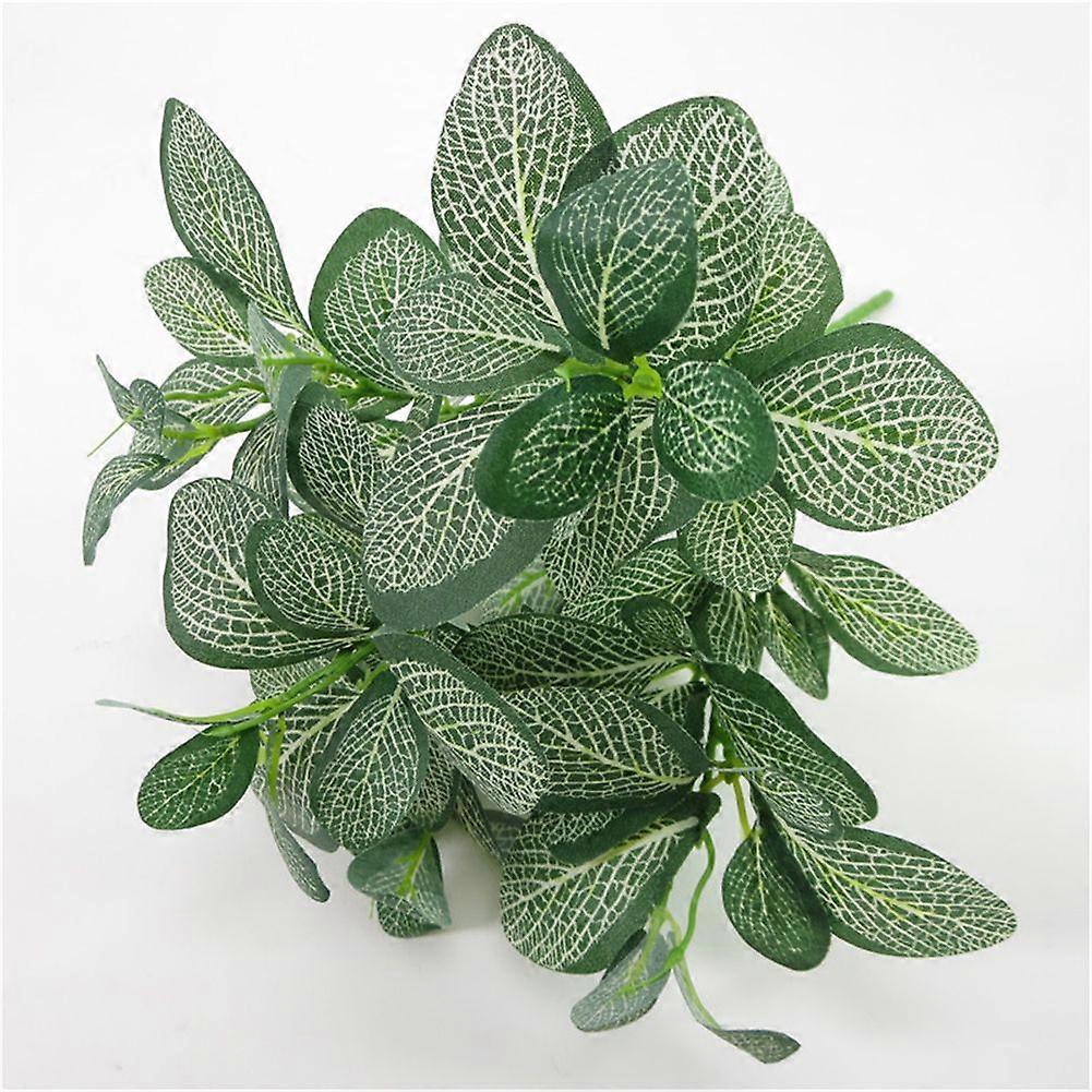 Minglan Small 5-head netted leaves, glued leaves, 32cm, artificial leaves, artificial flowers