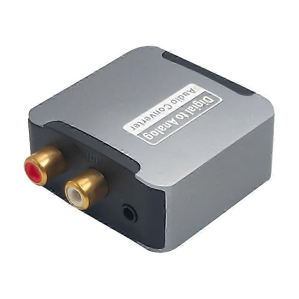 Optical/SPDIF to RCA Audio Converter. Amplifier Adapter. 192 kHz Hi-Fi Stereo Speakers for Sharp, Sony, and Samsung TVs.