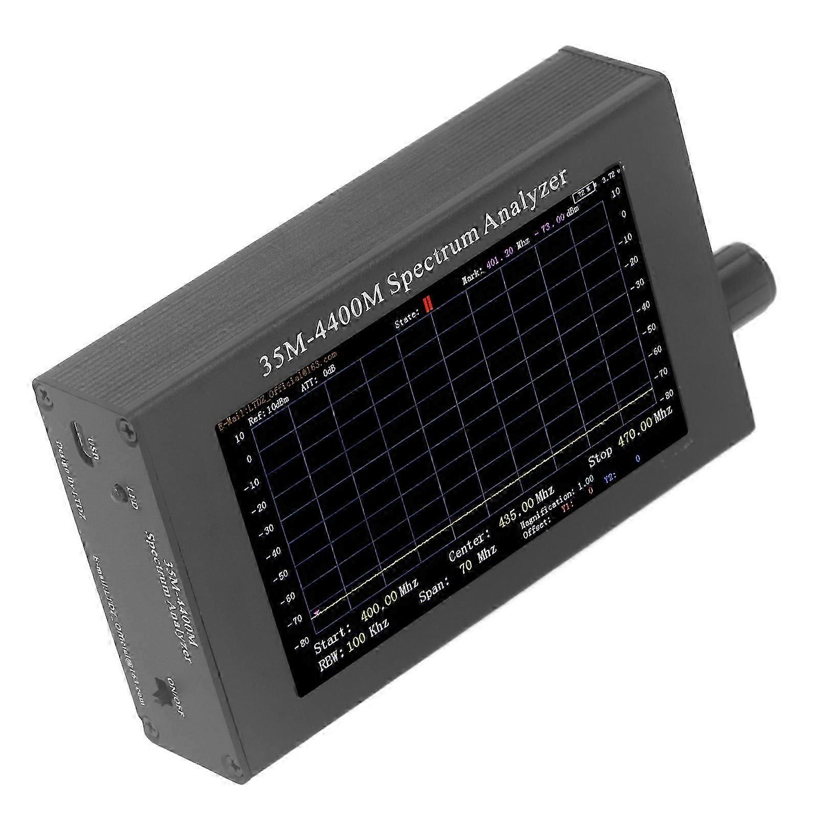 Frequency Analyzer Handheld 354400MHZ Tiny RF Domain Analysis with Tracking Source Module