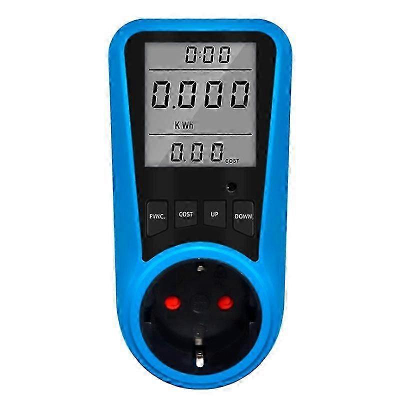Steckdose Digital Strommessgerät Voltmeter Wechselstrommessgerät Zeit Watt Leistung Energietester Wattmeter - EU P