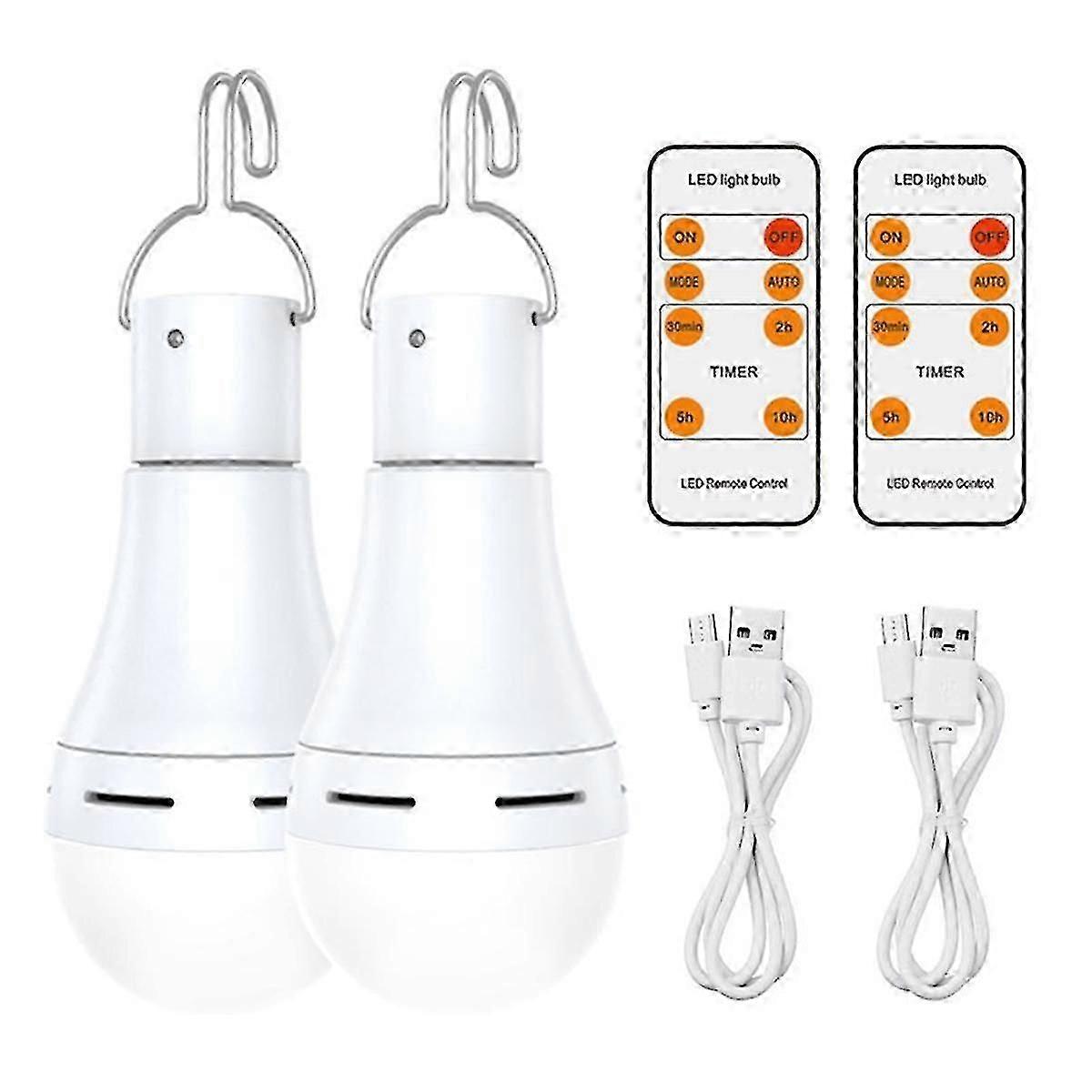 Usb Rechargeable Light Bulb Battery Backup Emergency Light Bulb For Home Power Outage Hanging Led