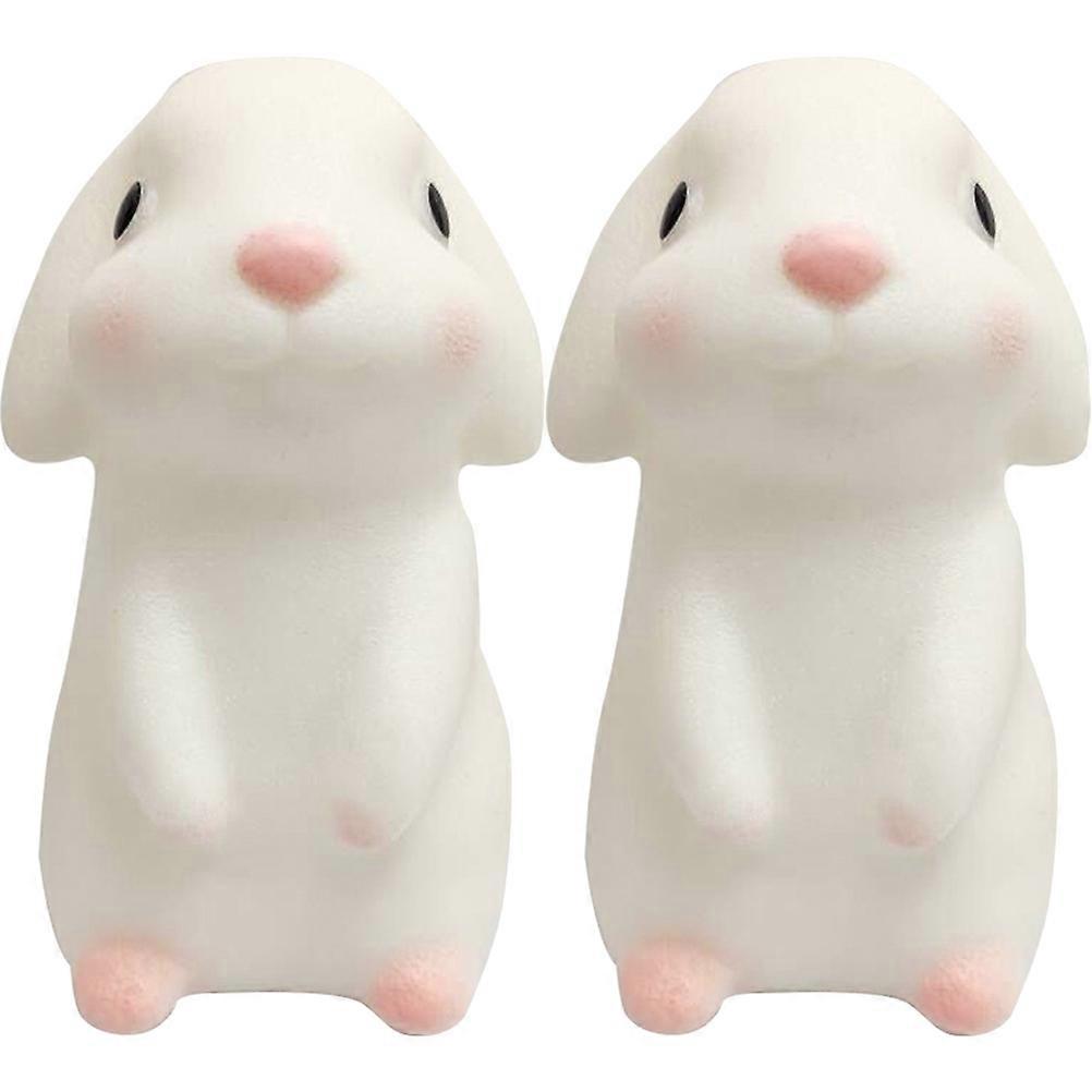 Nursery Night Light Adorable Rabbit Shape Lamp for Lighting 2Pcs