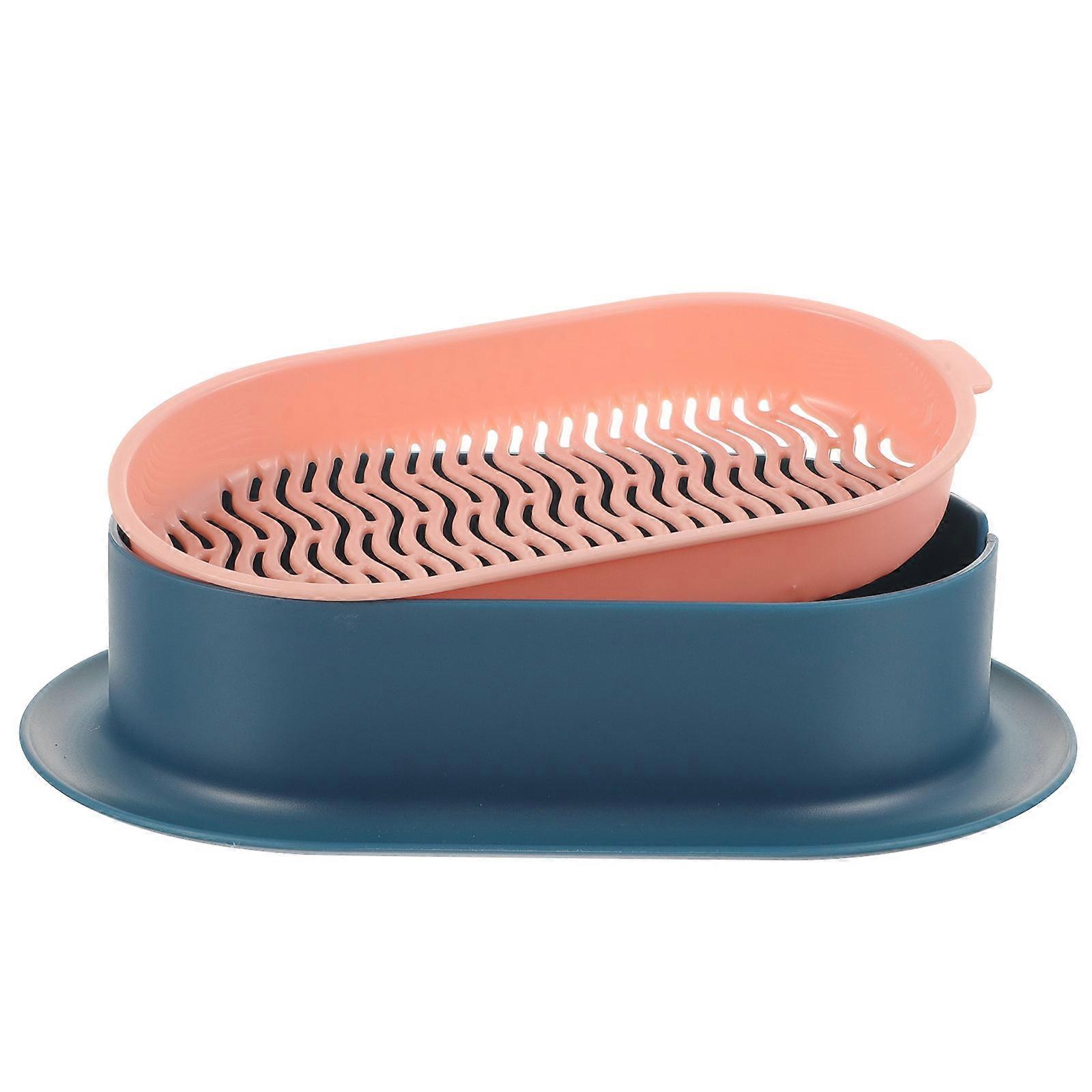 Cat Grass Planter Hydroponic Box for Home Use Durable Plastic Pink