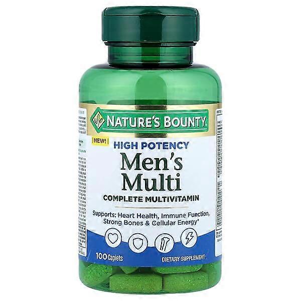 Nature's Bounty, Men's Multi, Complete Multivitamin, High Potency, 100 Caplets