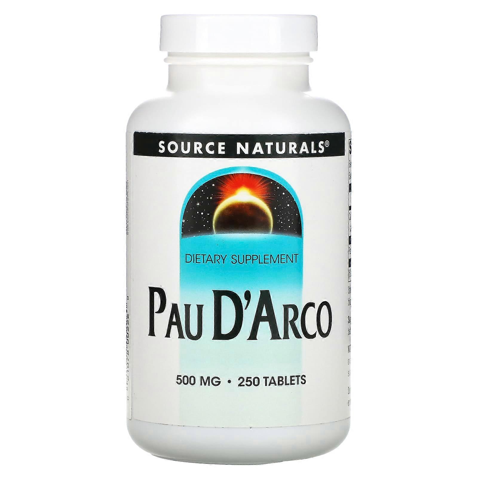 Pau D'Arco, 500 mg, 250 Tablets (250 mg per Tablet)