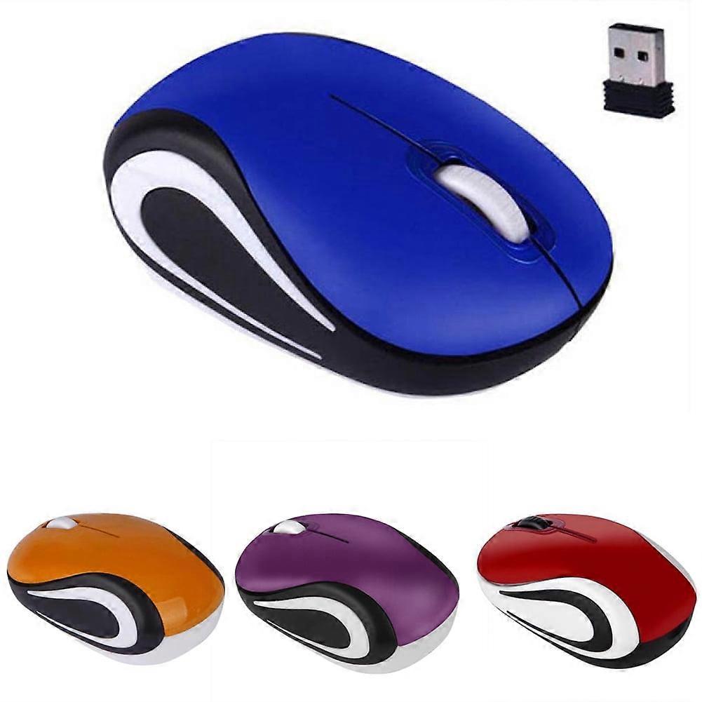 Limei 2 4G Wireless Mouse 1200 DPI Optical Cordless Mouse with USB Receiver, Portable for Laptop PC Desktop, 3 Buttons, Orange