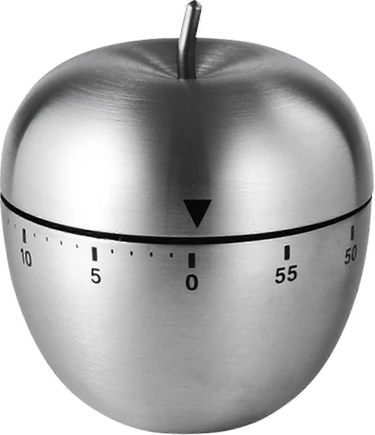 Apple Shape Timer, Kitchen Timer, No Electricity Required, Waterproof, Reusable, 60 min Max, Suitable for Time Management when Cooking, Meet