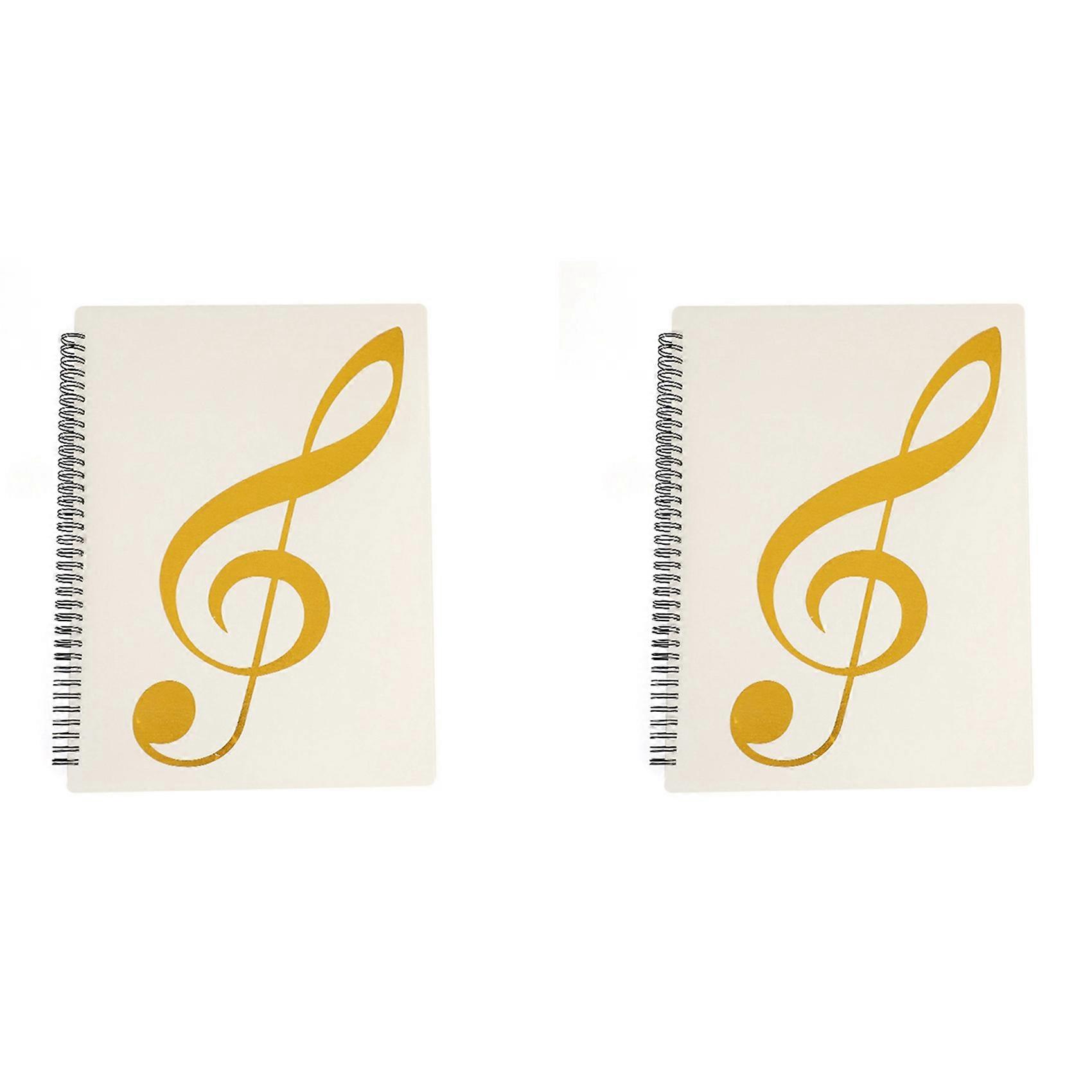 Sheet Music Folder, 60 Pages, Sheet Music/Holder,(White)
