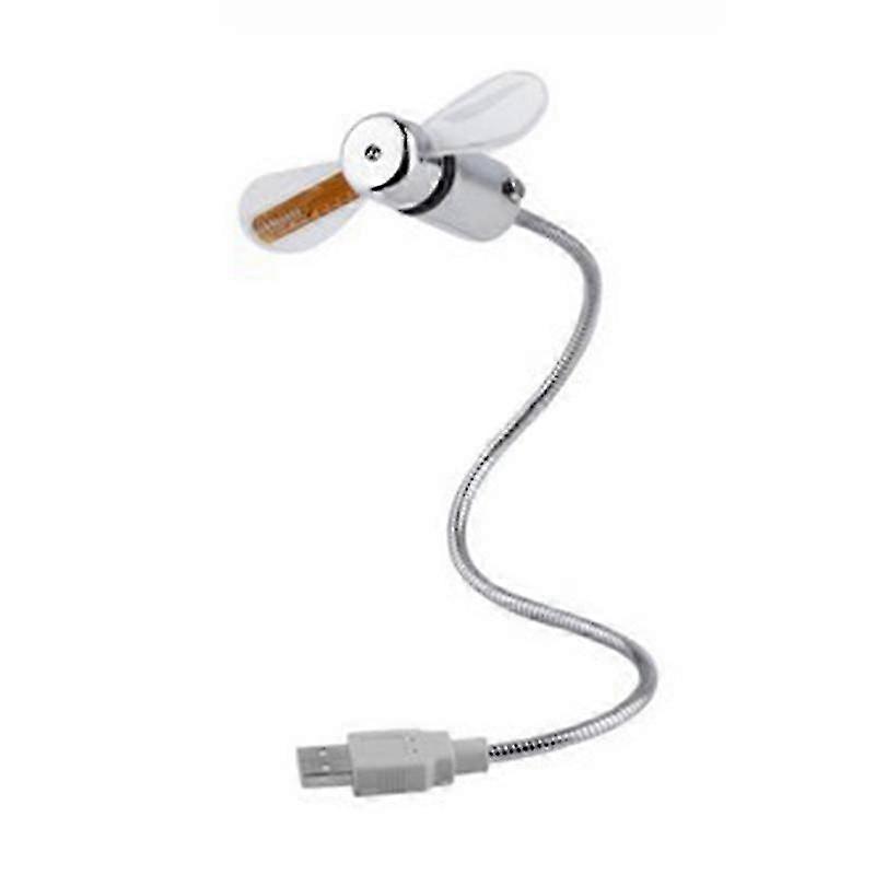 2025 Creative Mini USB Powered LED Clock Real Time Display Summer Cooling Neon Fan