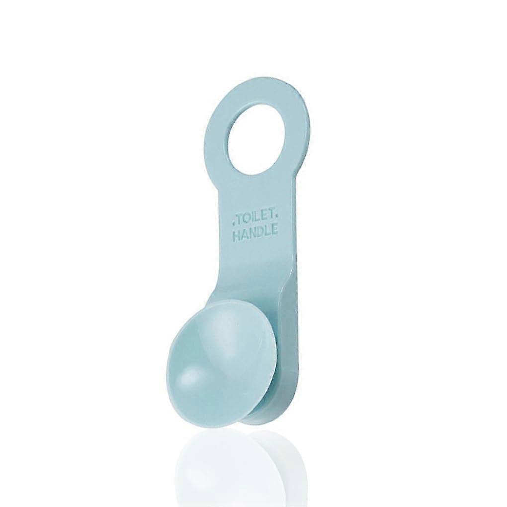 Toilet Seat Lifter Pack Of 2 Universal Lifting Handle For Bathroom TPR Material Washable Portable Light Blue