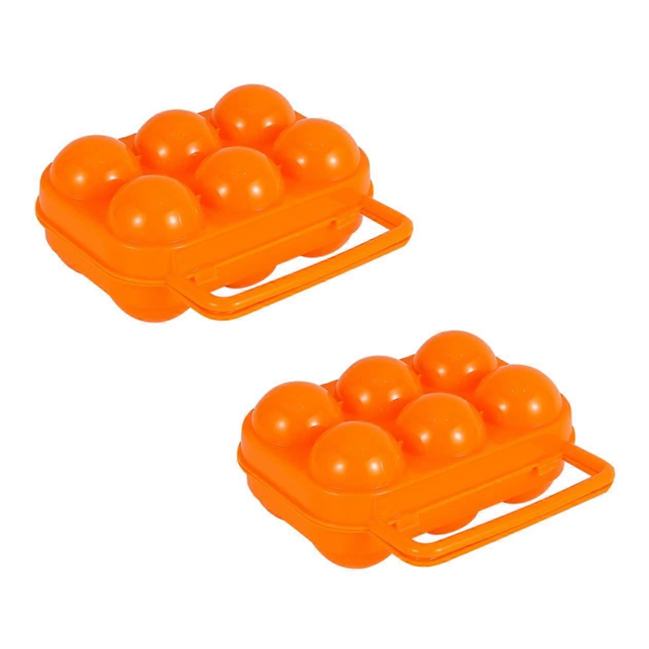 Egg Boxes 2Piece Thickened Portable Egg Trays For Refrigerator Storage Box Organizer
