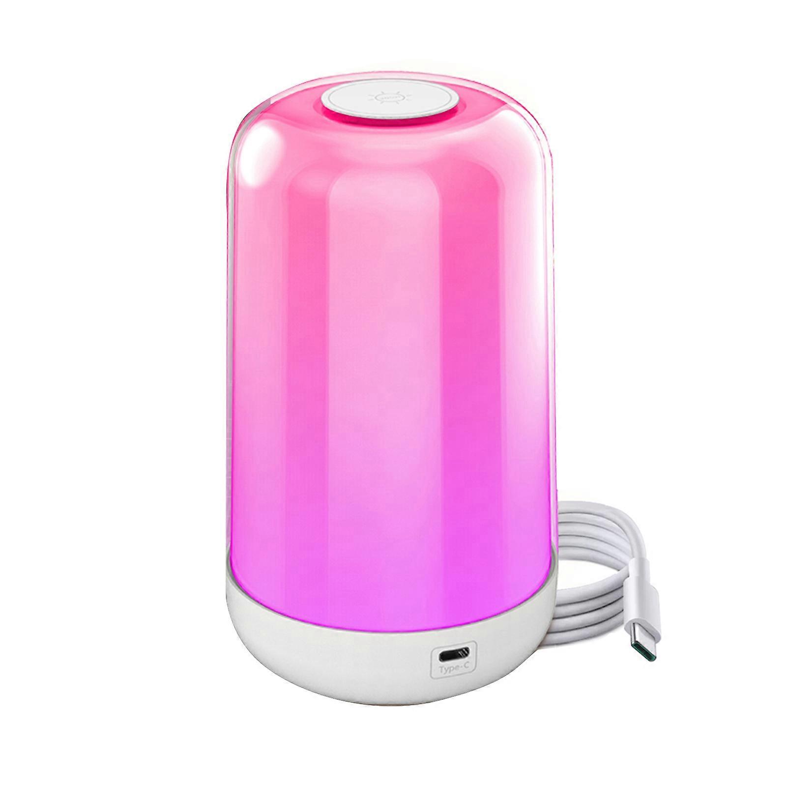 BT Touch Intelligent Night Light 7 Colorful Ambient Lights Mobile APP Control Built in 24 Scene Modes Night Lamp