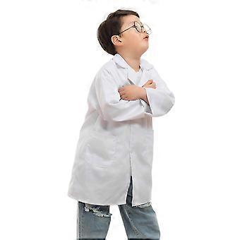 Kinder katoenen laboratoriumjas dokterskostuum voor rollenspel wetenschappelijk experiment fantasiespel meerdere kleuren beschikbaar maten S dik kinderstijl