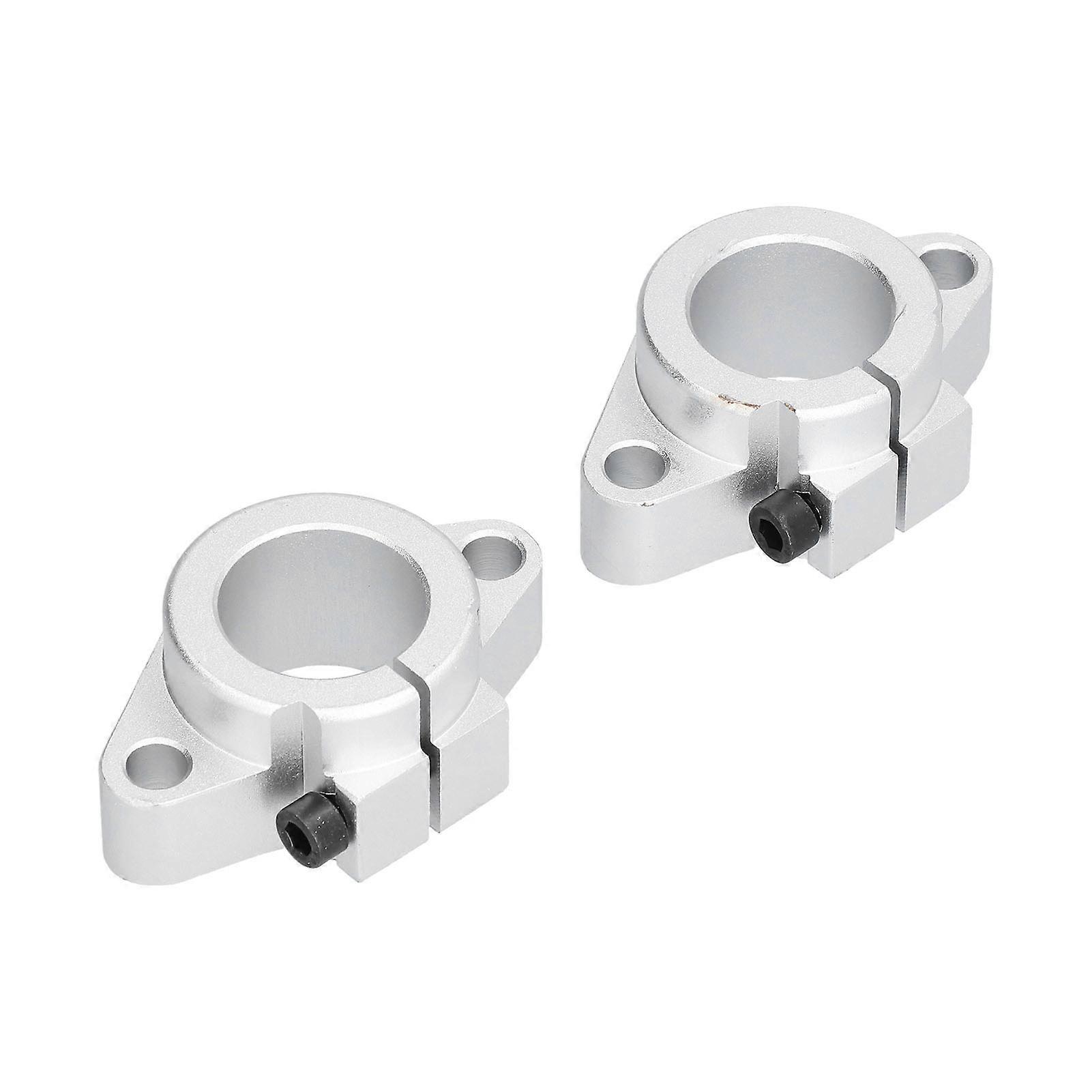 2Pcs Rod Rail Guide Support Improve Machine Efficiency Save Energy Anti Rust Durable Easily Replace Linear Rail Support