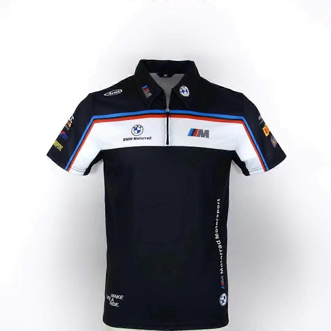 Racing suit track short-sleeved T-shirt women's summer cycling suit polo shirt men's downhill suit