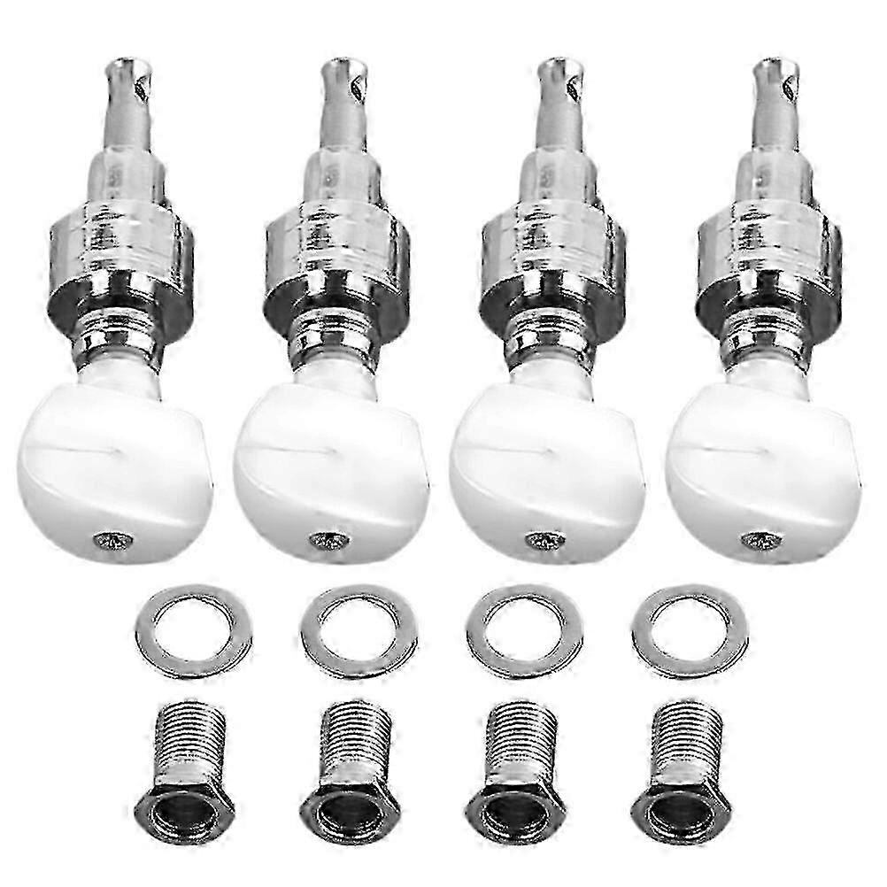 4pcs Banjo Machine Heads Tuning Pegs Tuners Keys with 4 Bushings for Banjo