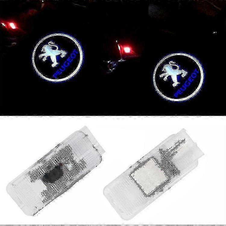 Hgbd-2pcs Welcome Lights For Peugeot 307/407/508/408/406/607/806 Led Laser Projector