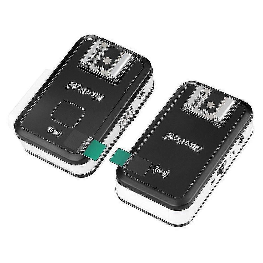 Wireless Transmitter Receiver Flash Trigger With 3.5mm Adapter Compatible Canon Nikon