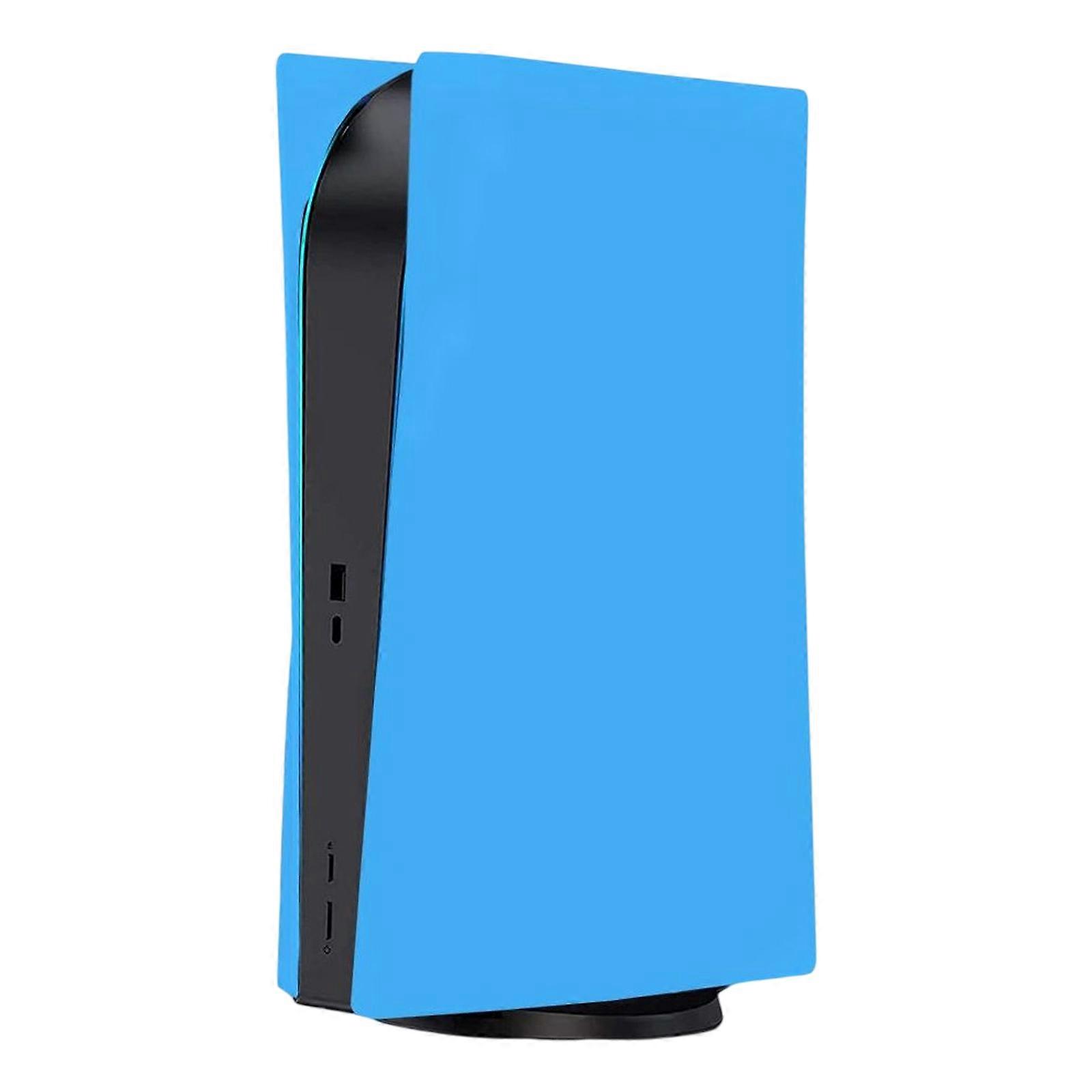 Scratchproof Sleeve Faceplate Cover for Disc/Digital Edition Replacement Dustproof Shell Game Console Plate Case  Light Blue