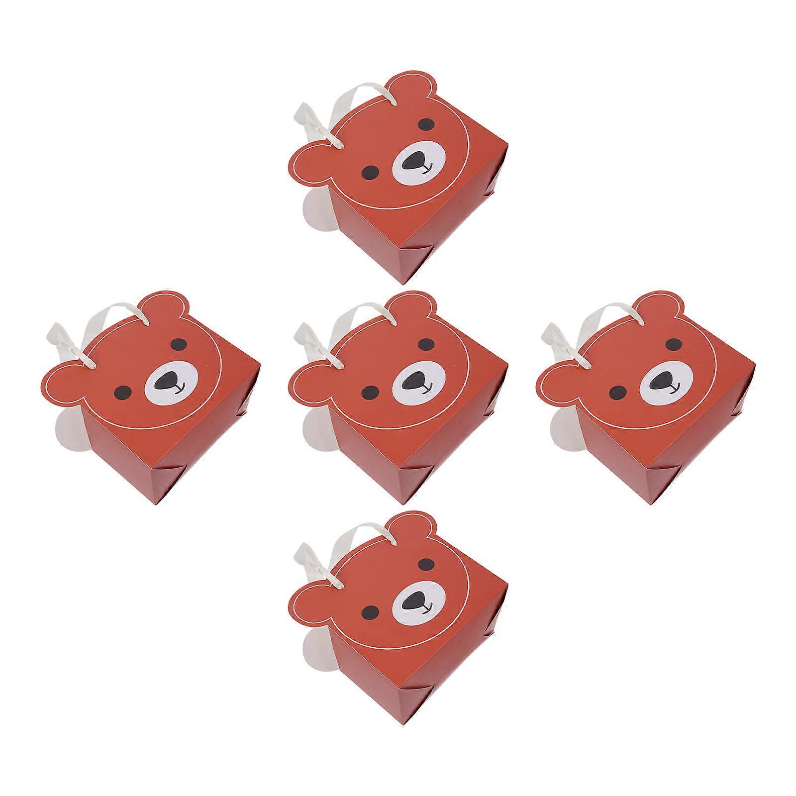 Brown Paper Flower Packaging Bag for Storage Use 5Pcs