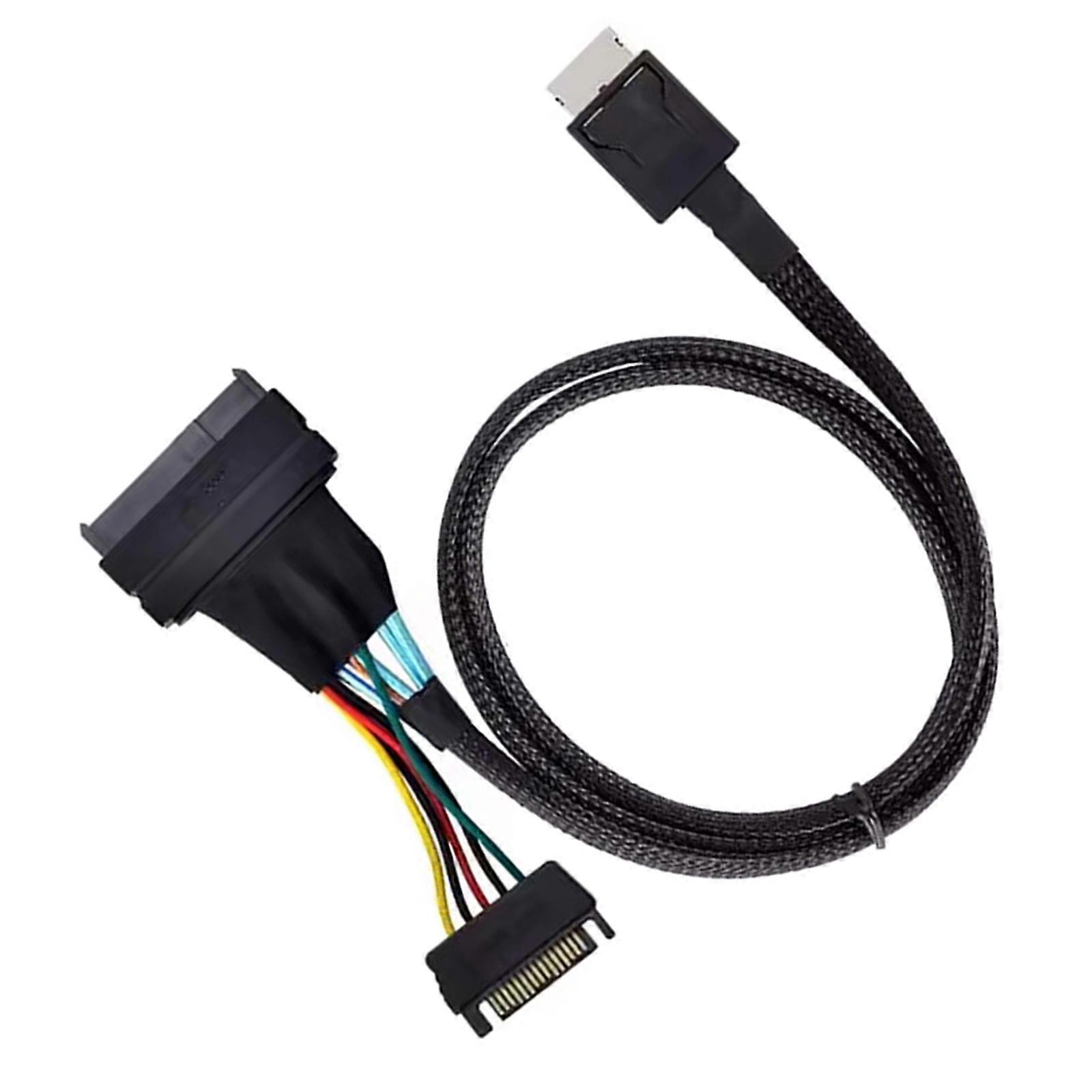 Convenient SFF8611 Male to SFF8639 Female SSD Cable for Computer Mainboard SSD Wire Perfect for All Computer Users Multicolor