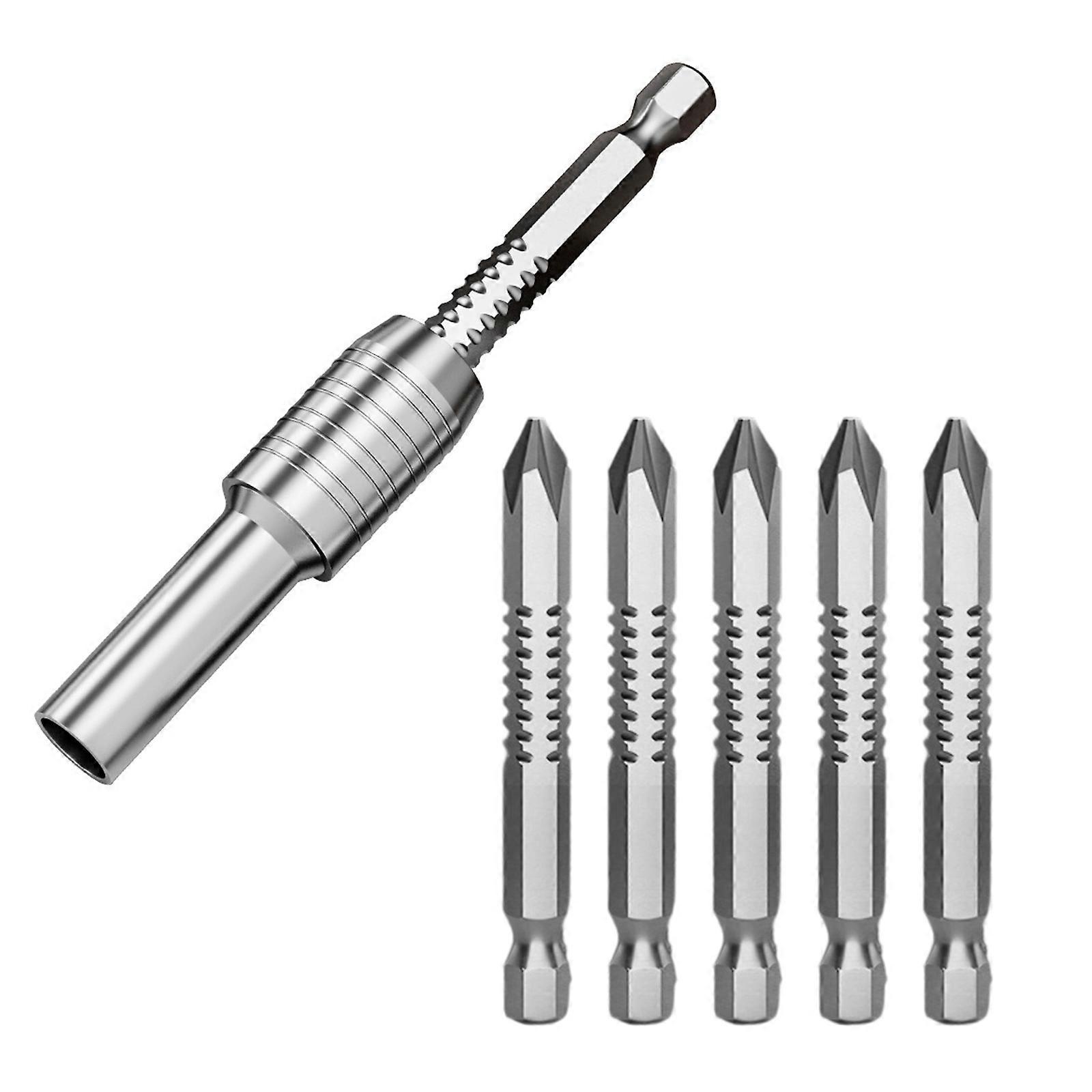 Hexagonal Strong Magnetic Socket Screwdriver Head Connecting Rod Telescopic Crossing Screwdriver Head Telescopic Socket Wre Multicolor