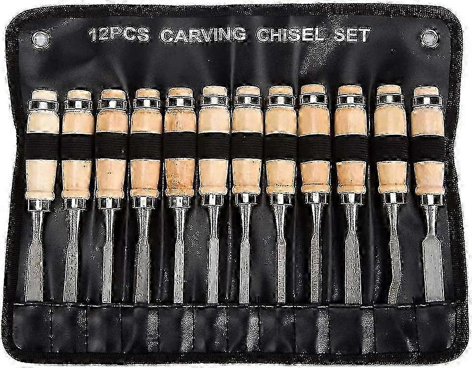 Professional Woodworking Chisel Set - Eleoption Set Of 12 Sharp Woodworking Tools